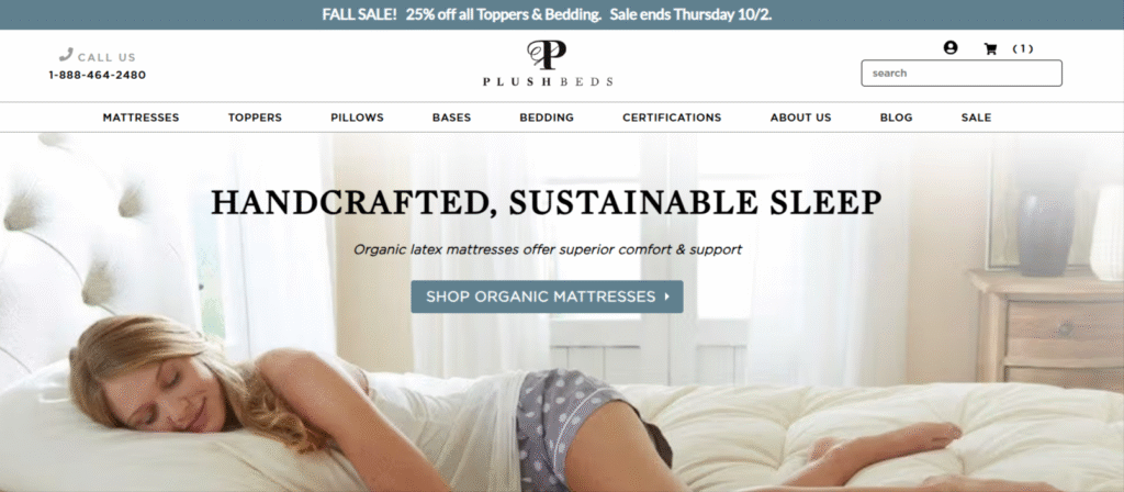 PlushBeds-Homepage